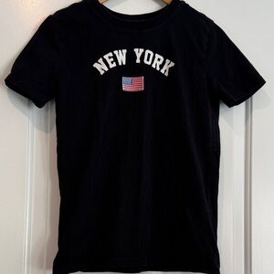 Forever 21 Black New York Short Sleeve T-Shirt Size Small